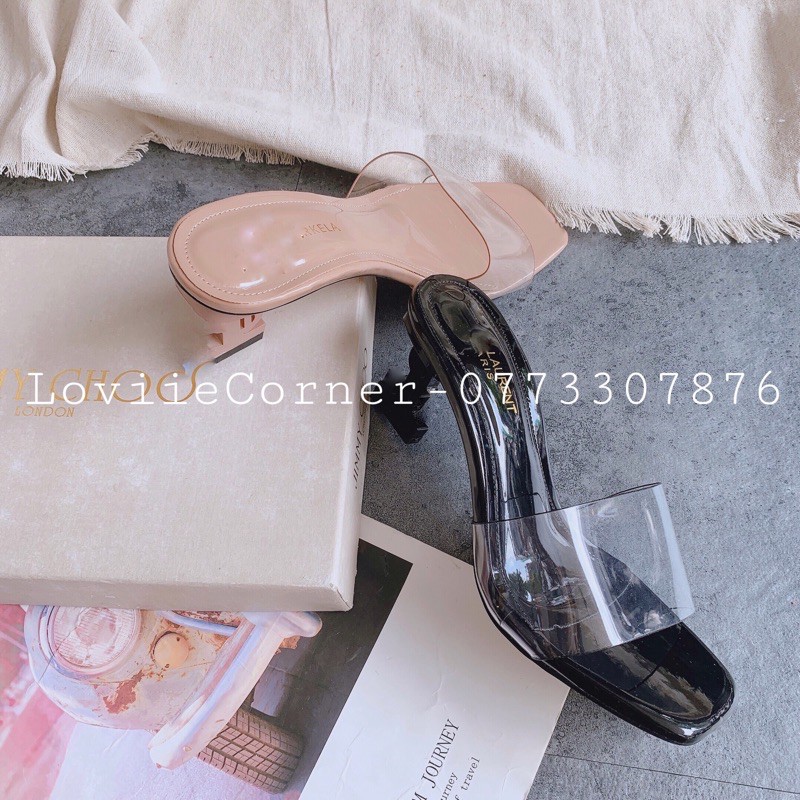 DÉP CAO GÓT QUAI TRONG LOVIIECORNER GÓT 9CM- DÉP GUỐC CAO GÓT 9P - GUỐC QUAI TRONG GÓT KIỂU THỜI TRANG D200358