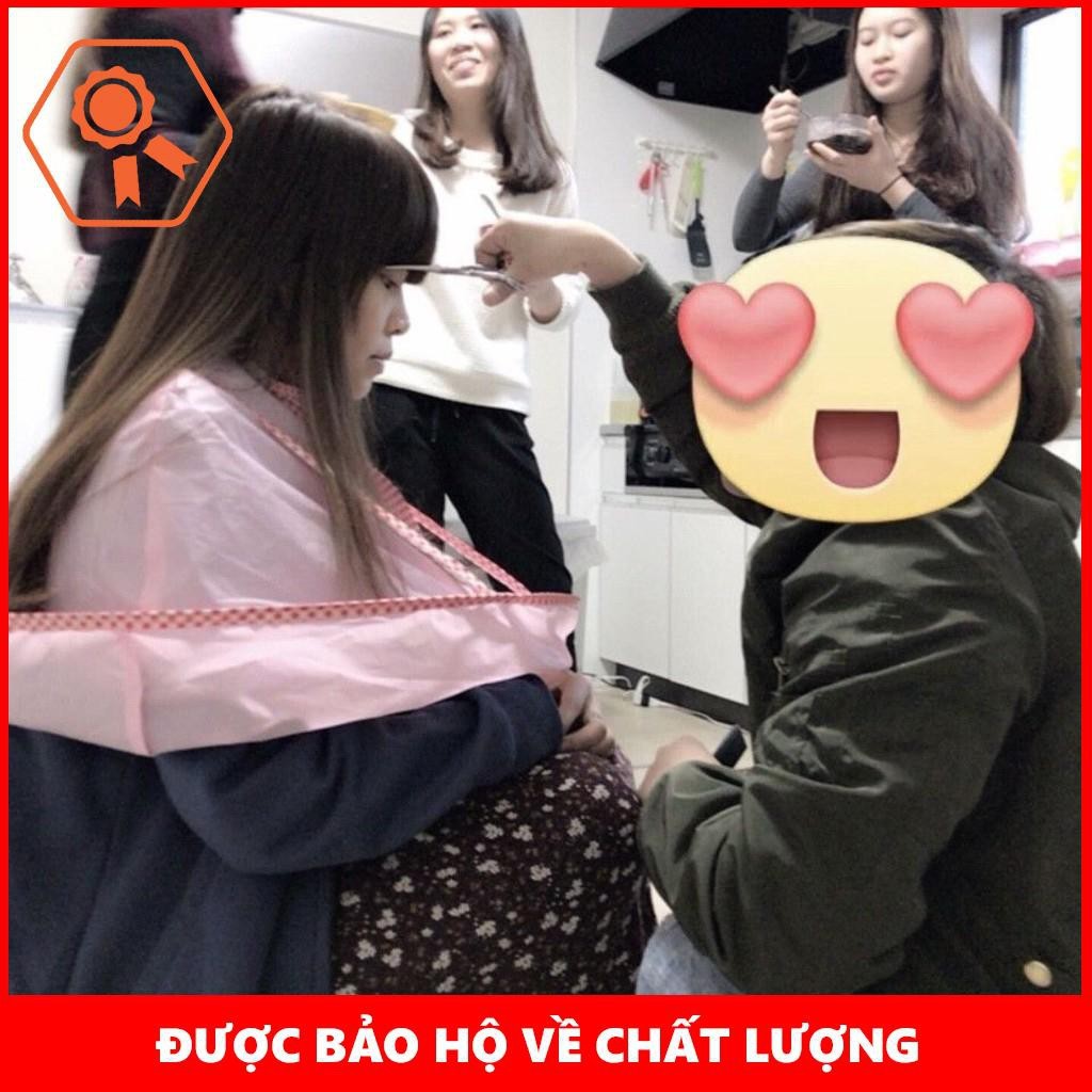 Áo choàng cắt tóc có khay hứng