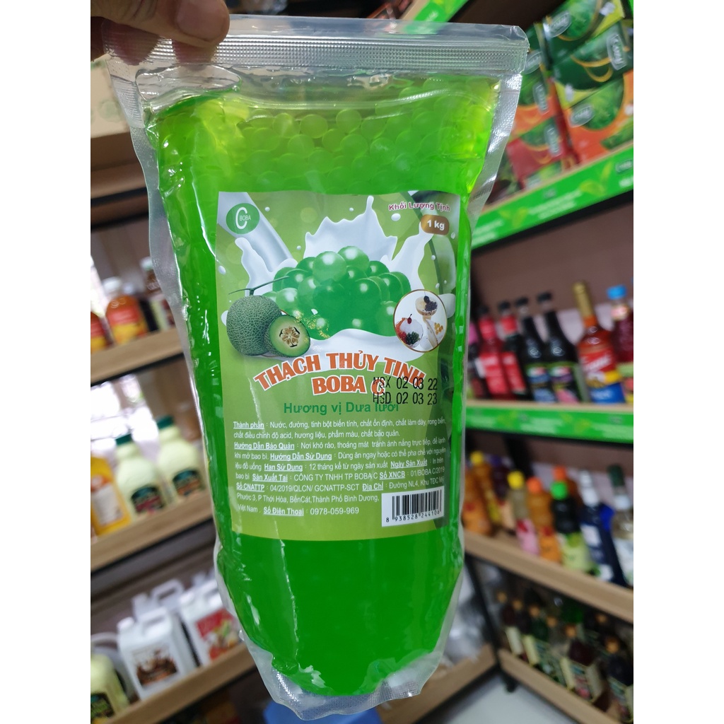 Thạch Nổ / Hạt Thủy Tinh BOBA C Túi 1kg NHIỀU HƯƠNG VỊ NGON LẠ