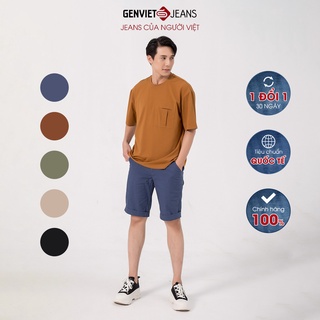Quần ngố nam kaki col thụng T1303K1578 GENVIET