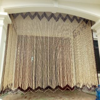 Rèm hạt gỗ bồ đề 1 màu