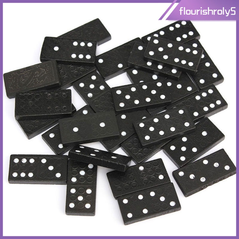 Hộp Gỗ Gồm 28 Miếng Domino