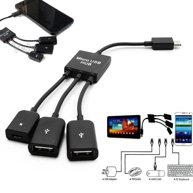 Bộ Chuyển Đổi Odern. Sku-1175 Micro Usb Otg Hub Đa Năng