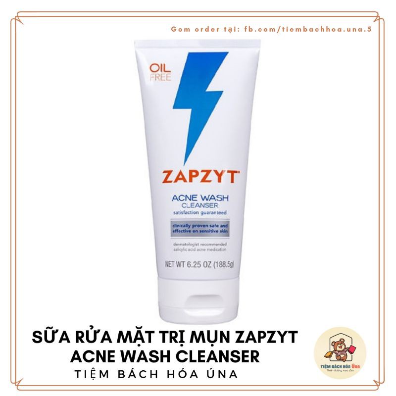 Sữa rửa mặt giảm và ngăn ngừa mụn chứa BHA Ance Wash Zapzyt | WebRaoVat - webraovat.net.vn