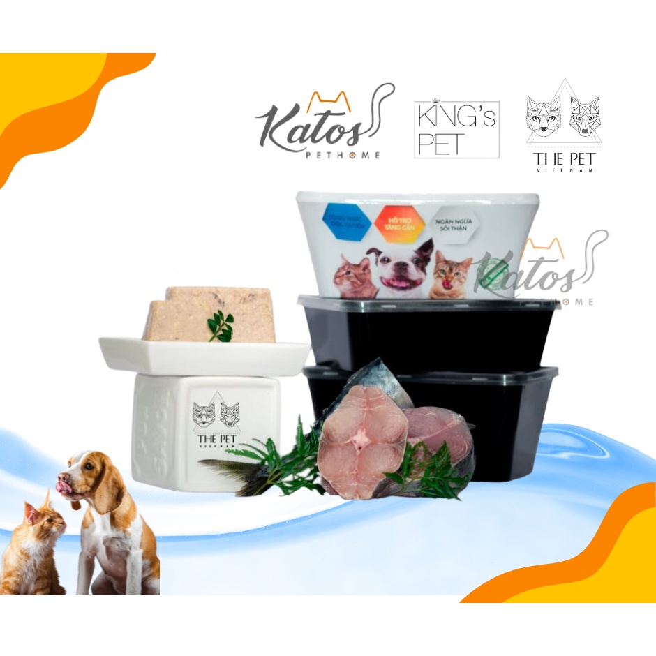 Pate tươi - The pet hộp 1kg - hộp cấp đông bảo quản 2 tháng - hỏa tốc trong 2h