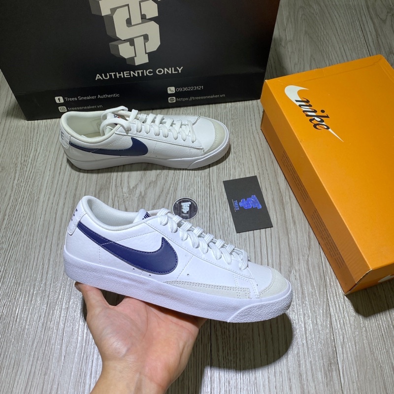 [CHÍNH HÃNG] Giày thể thao NIKE BLAZER LOW 77 VINTAGE WHITE / NAVY