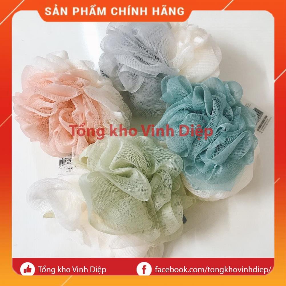 Bông tắm lưới mềm mịn tạo bọt, màu pastel - Hàng đẹp cao cấp