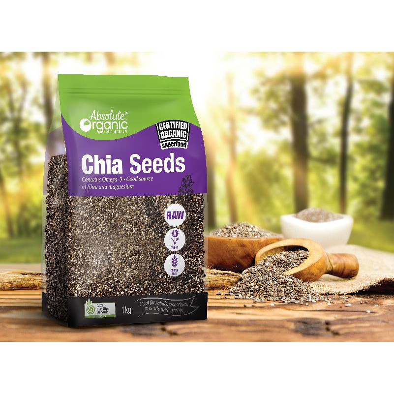 1KG Hạt chia Úc tím nhập khẩu - Trai Đẹp Snack