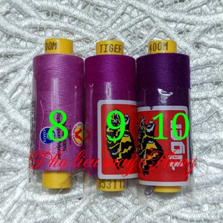Chỉ may màu hiệu Tiger 400mét (bảng màu 1) (còn tiếp)