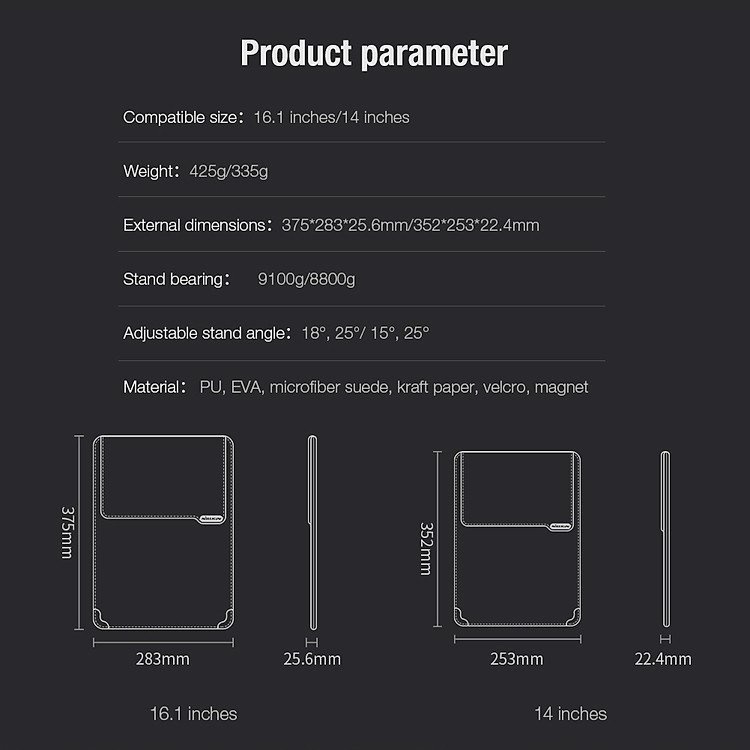 Túi chống sốc NILLKIN Versatile Sleeve 3in1 dành cho Macbook/ Laptop