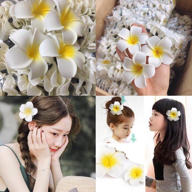 [CÓ SẴN] Hoa sứ cài tóc đi biển