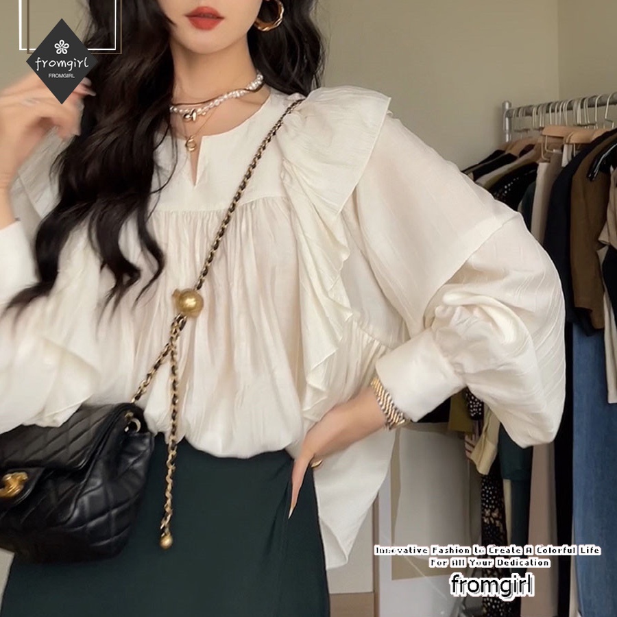 Áo Sơ Mi Tay Phồng Thời Trang Pháp Mới