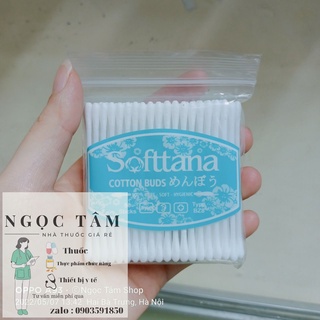 Bông tăm vệ sinh trẻ em Softtana 80 que