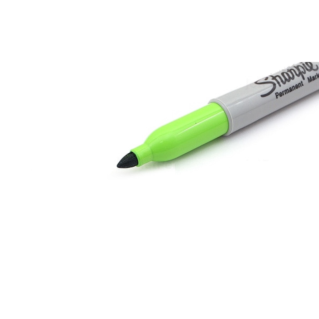 Bút lông dầu viết vẽ trên mọi chất liệu Sharpie Permanent Marker – Fine Point – Màu xanh lá mạ (Lime Green)