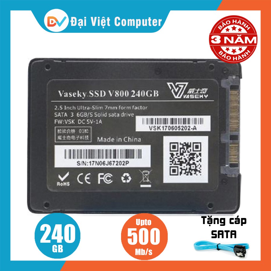 Ổ cứng SSD Vaseky 240GB 120GB V800 2.5 inh thumbnail