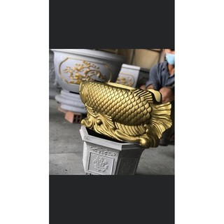 Khuôn chậu Con cá chép ( dài 55 rộng 24 cao 23)