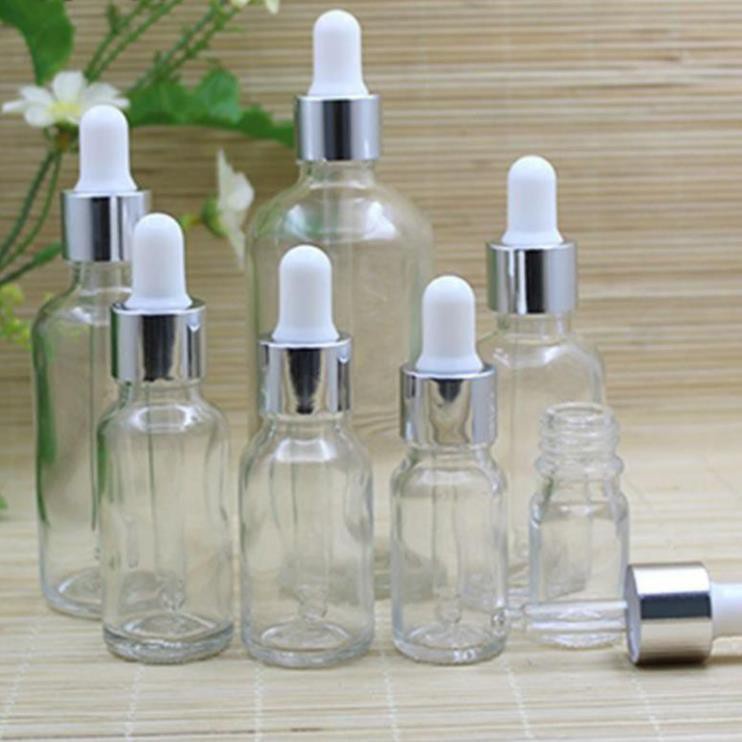 Lọ Chiết Serum ❤ RẺ VÔ ĐỊCH ❤ Lọ đựng tinh dầu 15ml,20ml Dày bóp giọt Khoen Bạc , lọ chiết serum , phụ kiện du lịch