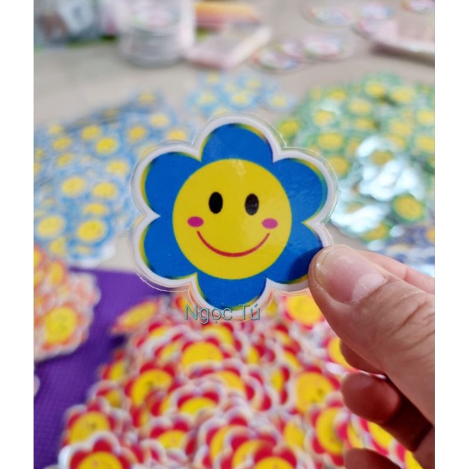 Sét 20 Hoa mặt cười  5cm