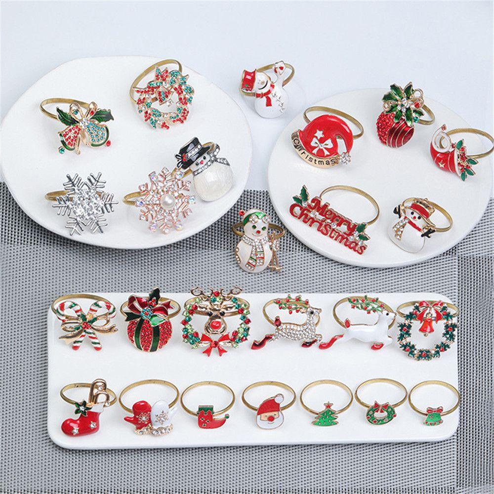 Forever napkin ring mặt dây chuyền nhà bếp & bar santa claus diy craft merry xmas đồ cưới đồ dùng giáng sinh