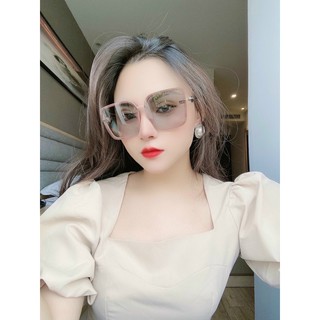 Kính đổi màu nữ tròng phin gc vuông hot