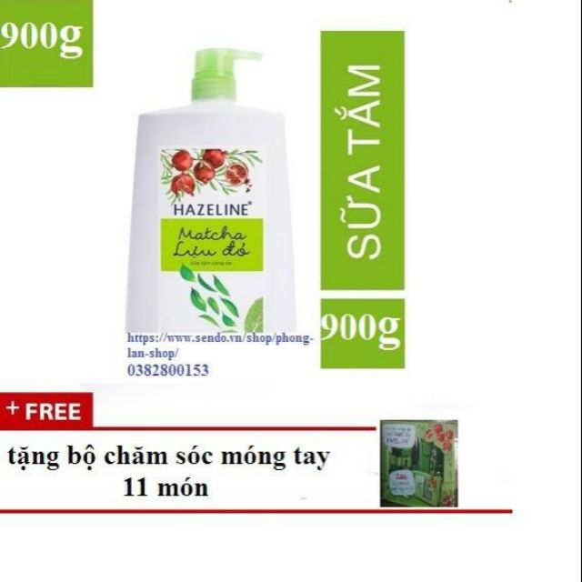 [SALE SỐC] Sữa tắm Hazeline💢💥 Tặng kèm bộ làm nail