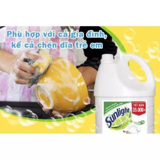 Nước rửa chén sunlight thiên nhiên 3.5kg