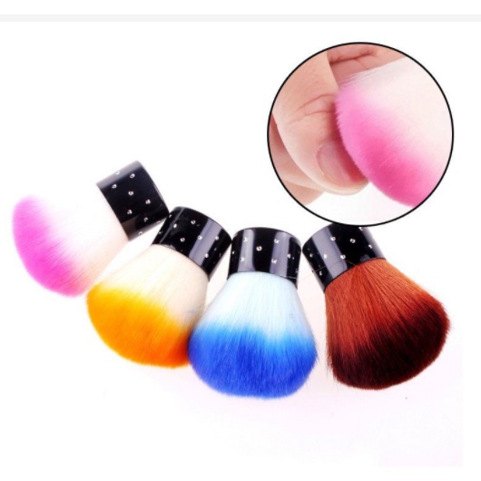 Chổi phủi bụi nail , cọ phủi bụi nail cán ngắn