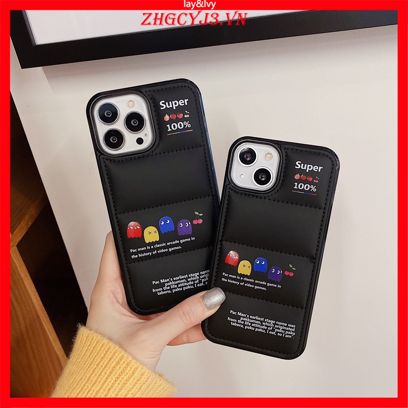 Ốp Điện Thoại IMD Silicone Hình Pac-Man Hoạt Hình Cho IPhone 7/8 Plus XS XR XSmax 11 12 Pro Max 13 Pro