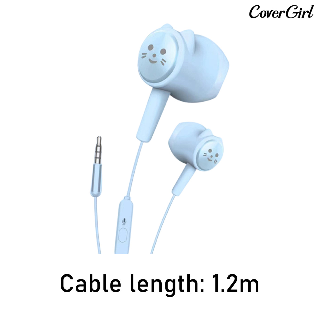 Tai Nghe Thể Thao Bằng Nhựa Hình Mèo Dễ Thương Có Dây | BigBuy360 - bigbuy360.vn