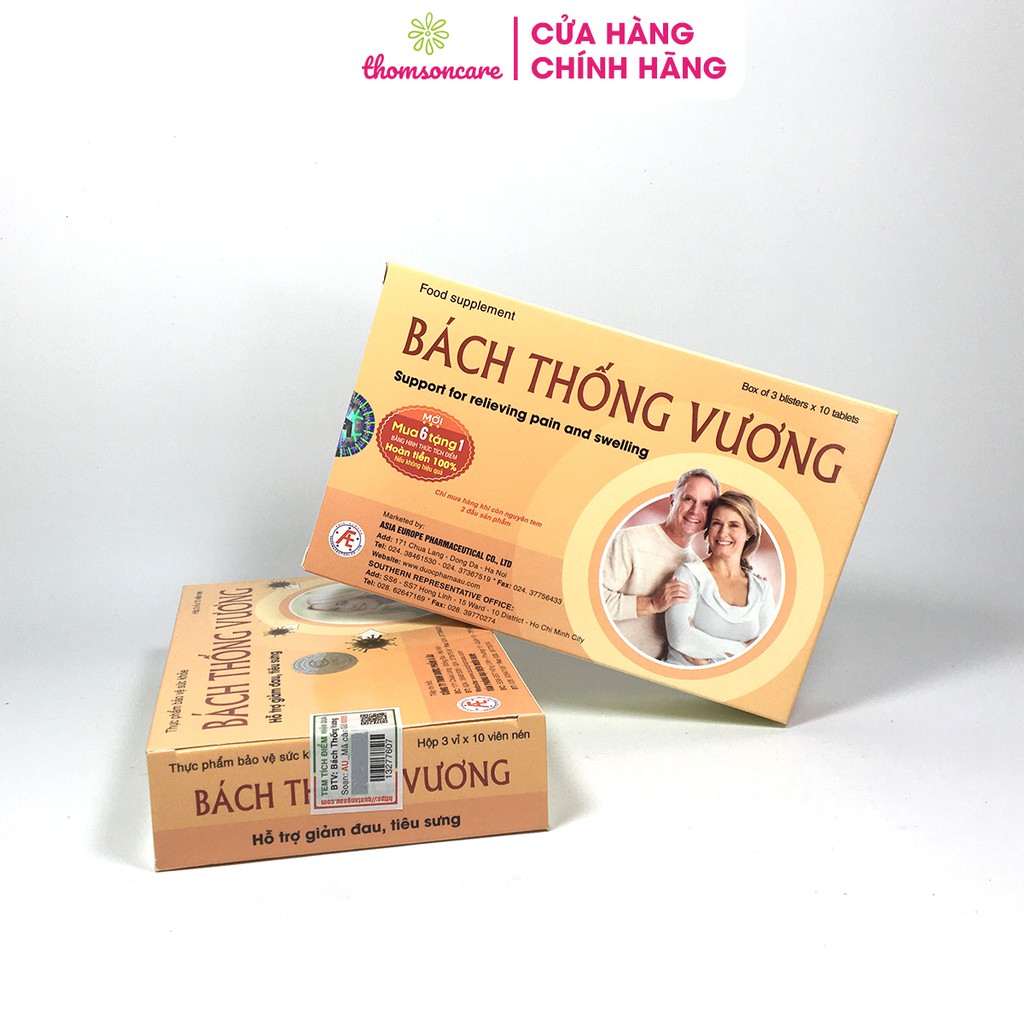 Bách Thống Vương hỗ trợ giảm đau đầu, xương khớp, bụng kinh - hoạt huyết từ thảo dược