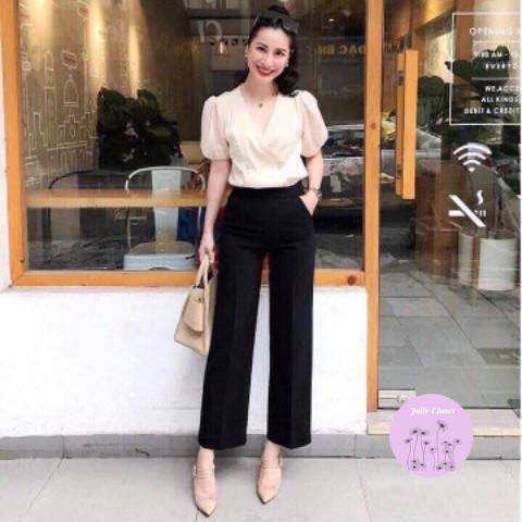 [Mã FASHIONXANH44 giảm 10% tối đa 30K đơn 99K] Quần Ống Suông Khóa Sườn Cạp Cao Siêu Tôn Dáng