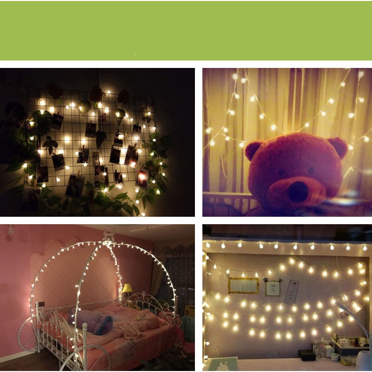 Đèn dây bóng tròn decor sân vườn nhà cửa, quán trà, caffe