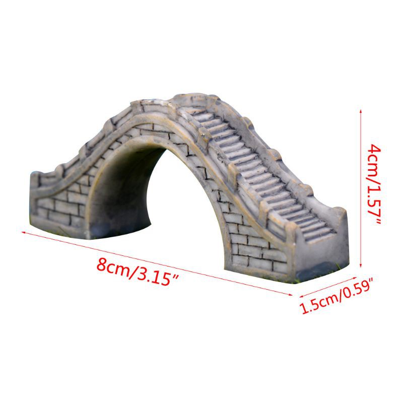 Mô Hình Cây Cầu Bằng Nhựa Dùng Trang Trí Bể Cá Diy