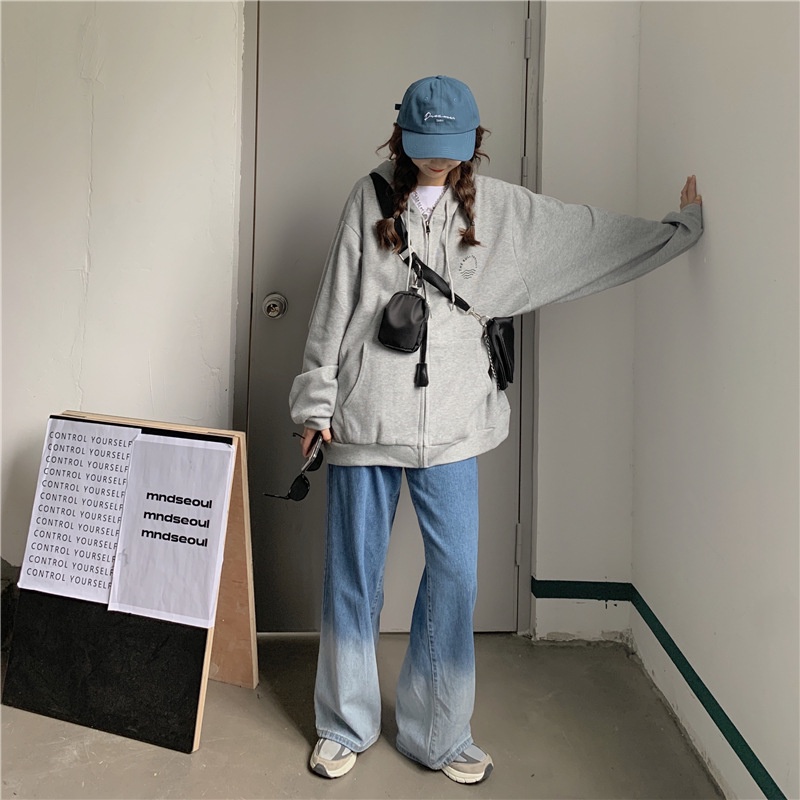 Áo Hoodie Dáng Rộng Thời Trang Cá Tính Cho Nữ