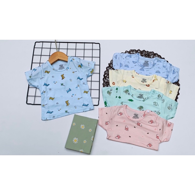 Áo cộc tay avar thun lạnh cho bé (Sơ Sinh -14kg)
