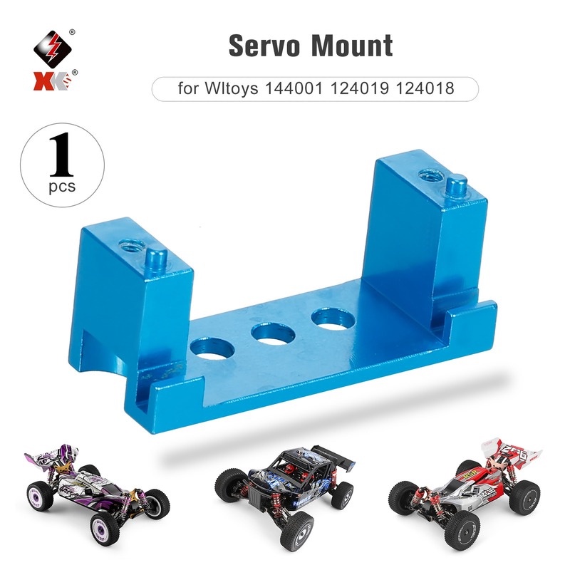 Giá Đỡ Động Cơ Servo Bằng Hợp Kim Nhôm Cho Wltoys 1 / 14 1 / 12 144001 124019 124018 Xe Điều Khiển Từ Xa