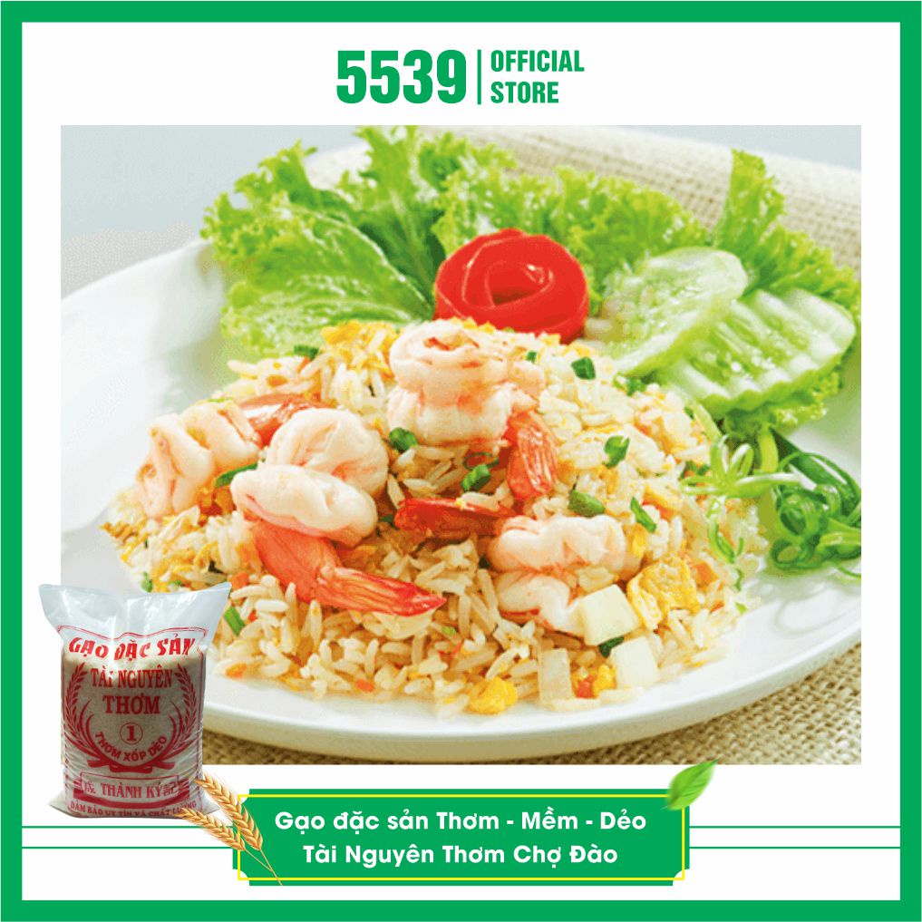 Gạo tài nguyên ⚡️ Giao nhanh 2H ⚡️ Gạo tài nguyên chợ đào, gạo đặc sản miền tây Gói 5 kg thơm xốp dẻo - Shop 5539
