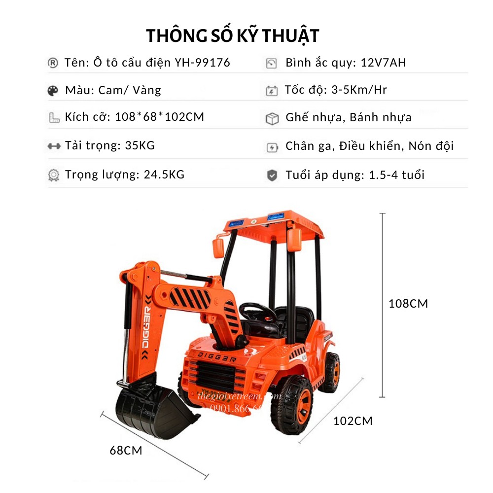 Xe cẩu điện cho bé YH.99176