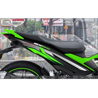TEM RỜI EXCITER 150 XANH ĐEN