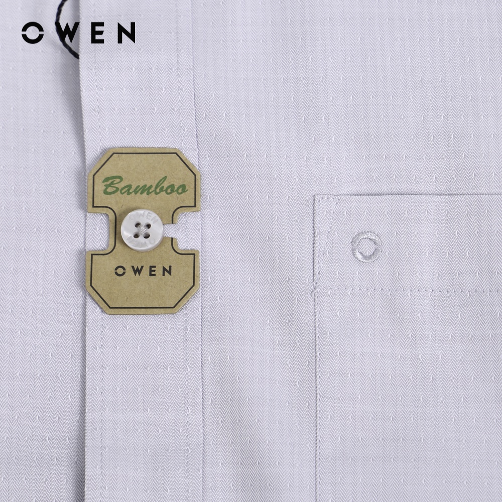 Áo sơ mi Nam dài tay Owen Slim Fit Nâu trắng Bamboo - AR220900DT