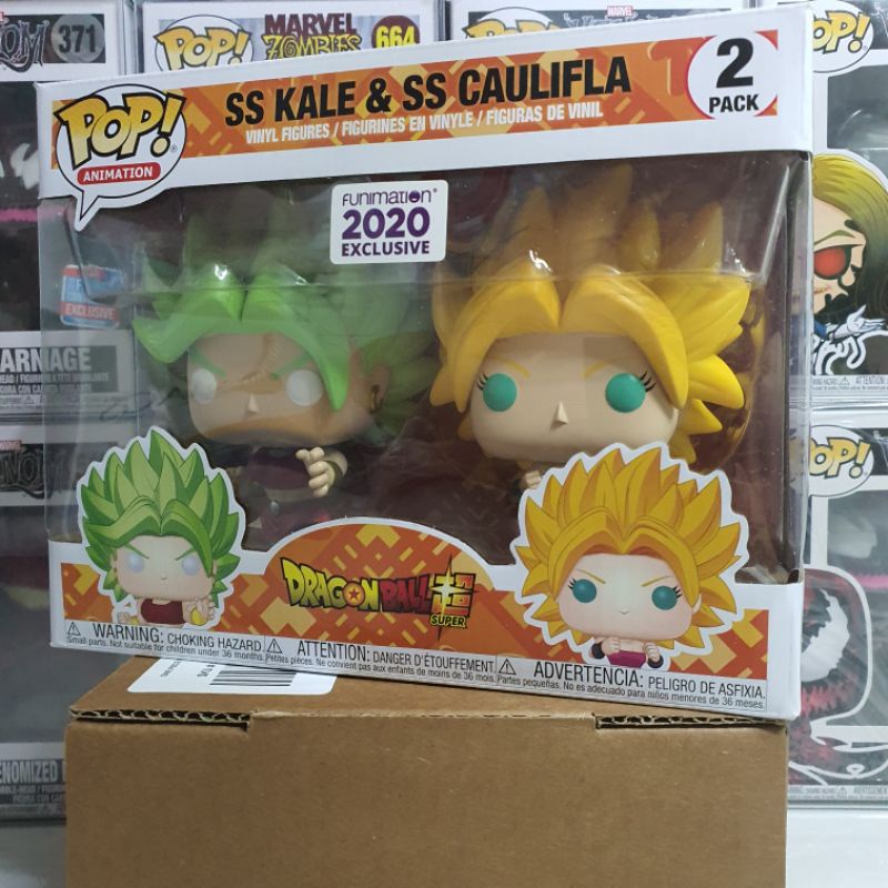 Đồ chơi mô hình funko pop SS Kale &amp; SS Caulifla (2-Pack) - Dragon Ball