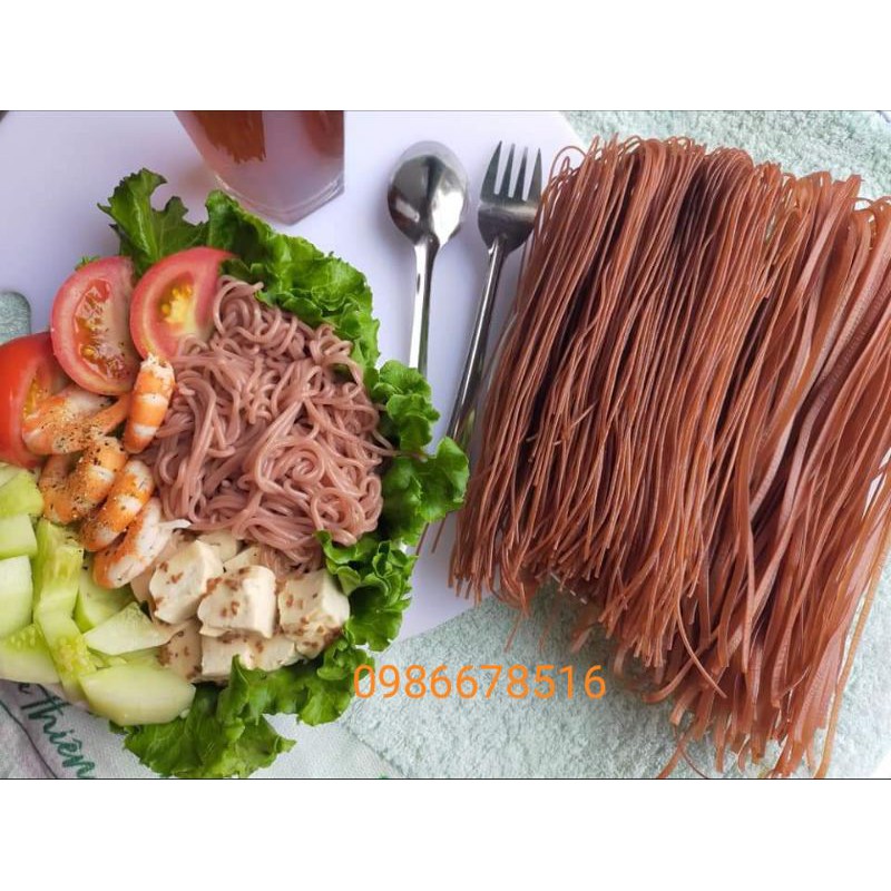 Bún gạo lứt đỏ mới siêu rẻ eatclean ăn kiêng giảm cân gói 250g