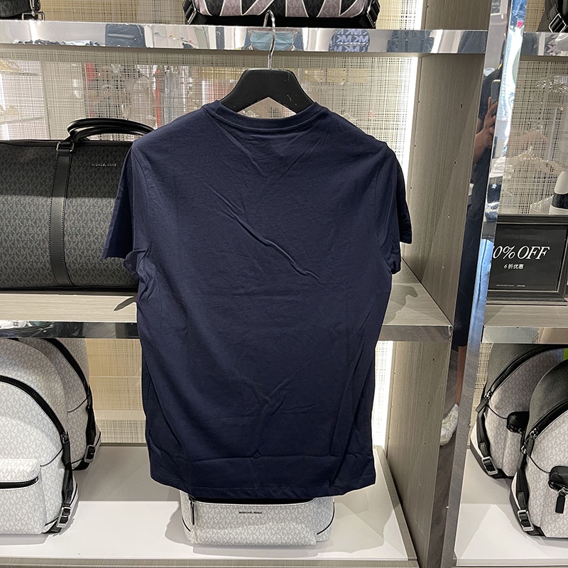 Áo Thun Cotton Tay Ngắn In Hình Kính Mát Michael Kors / MK Cho Nam