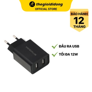 Adapter sạc 2.4a dual hydrus acl2018