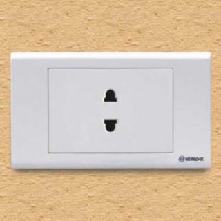 Ổ cắm đơn 2 chấu S18U Sino - Vanlock