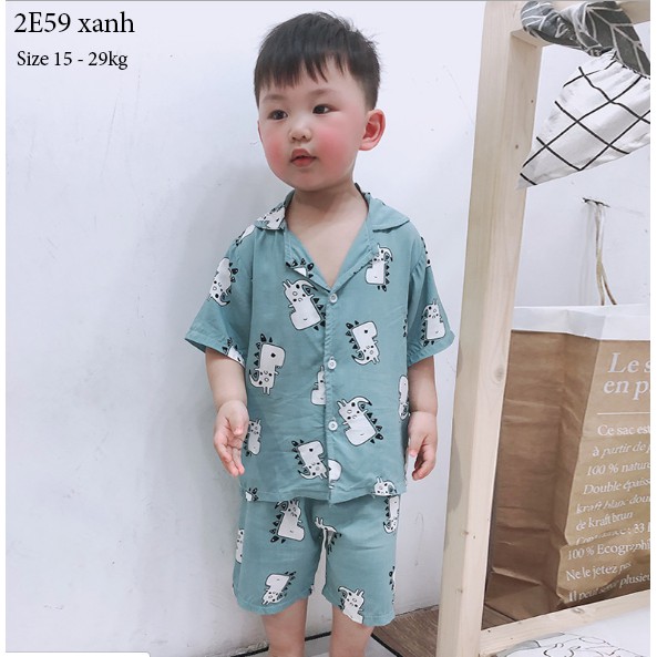 Set bộ quần áo pijama cho bé trai bé gái (từ 1 - 8 tuổi) VEMZKIDS 5 mẫu