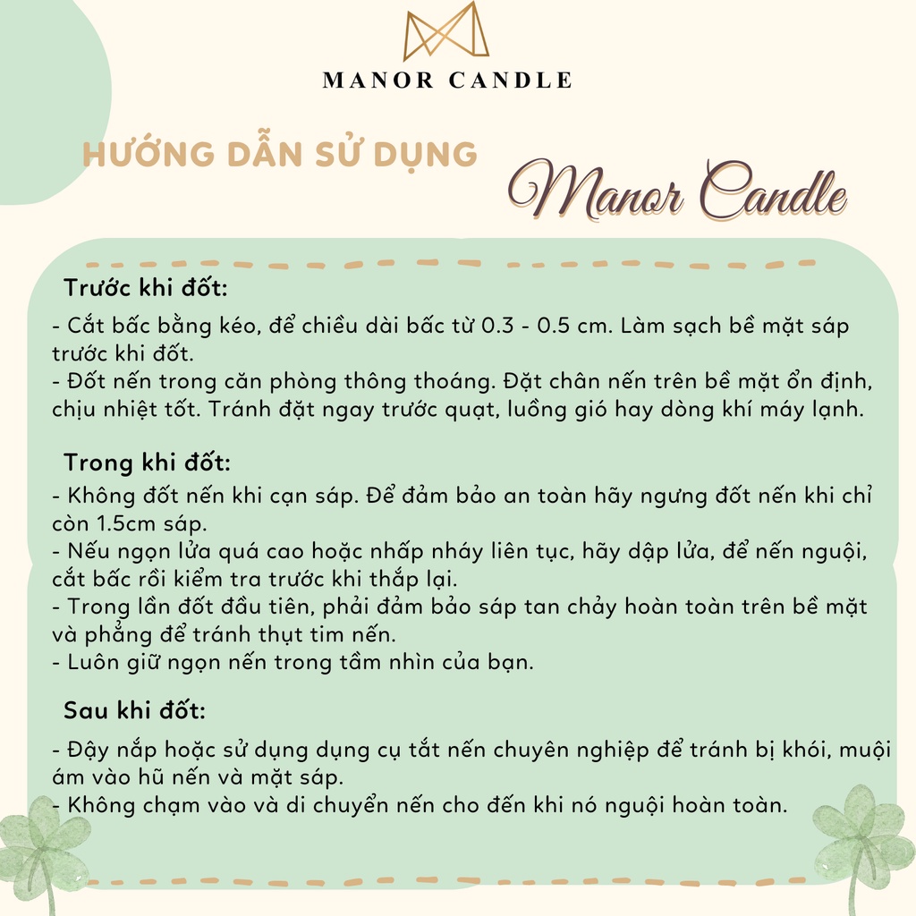 Nến Thơm Manor Candle Hương Cedarwood Seasalt Bấc Gỗ Chính Hãng Manor Candle, Size 4 Oz 114g, Manor Candle