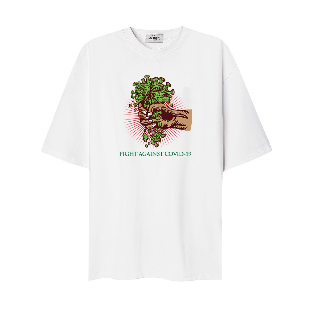 Áo Phông Nam MYO Vải Cotton In Hình Fight 2073