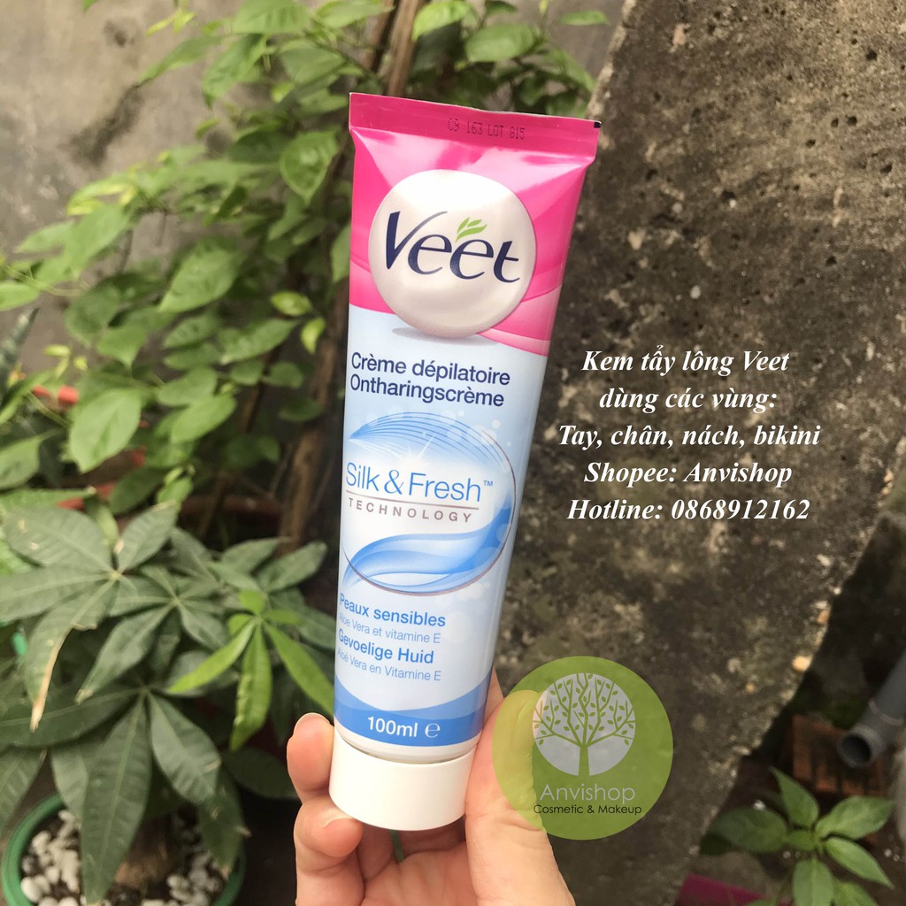 Kem Tẩy Lông chân Veet Hair Removal Cream 100ml Anvishop | BigBuy360 - bigbuy360.vn