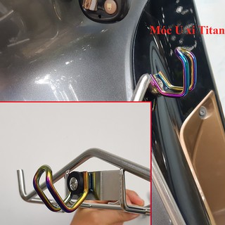 Móc treo đồ xe máy, Móc treo xe máy Inox304 loại mốc chữ U Titan 7 màu | KND Shops